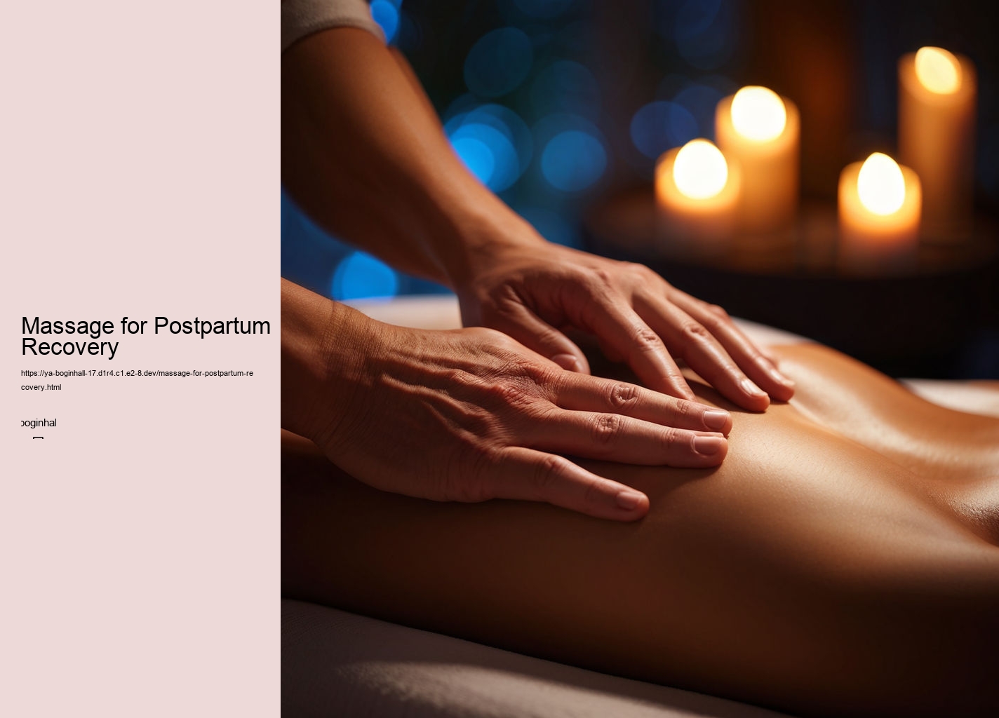 Massage for Postpartum Recovery